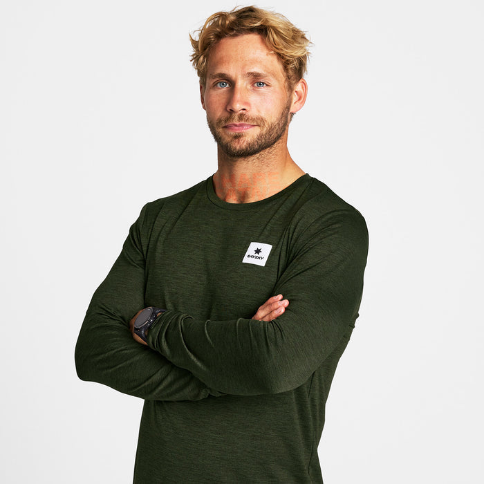 Saysky Statement Pace Long Sleeve Green 3001 OMRLS22C3001
