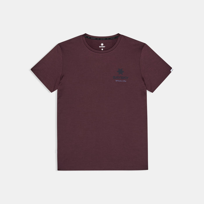 Saysky Statement Pace T-shirt Burgundy 5011 SM25034