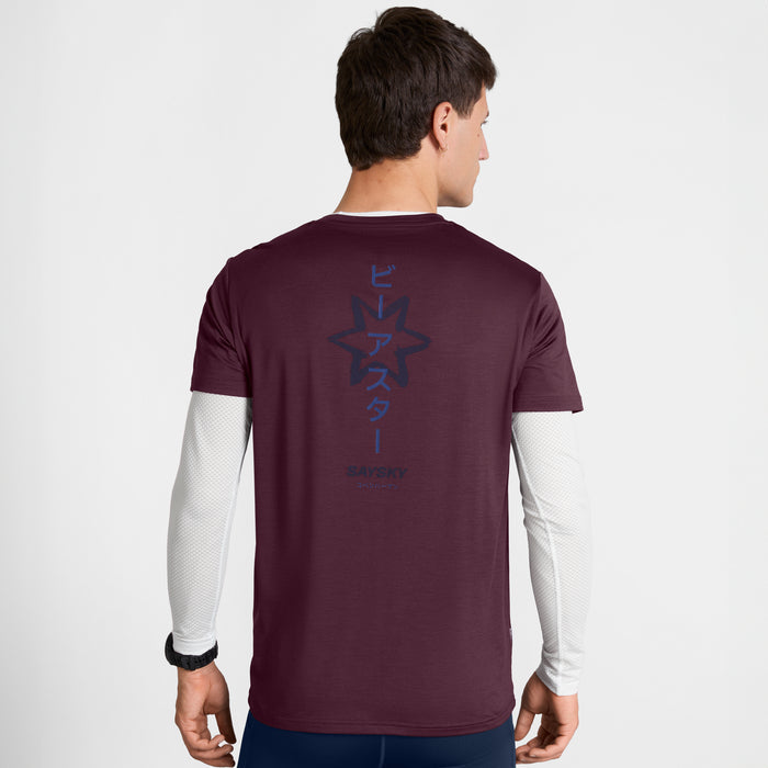 Saysky Statement Pace T-shirt Burgundy 5011 SM25034