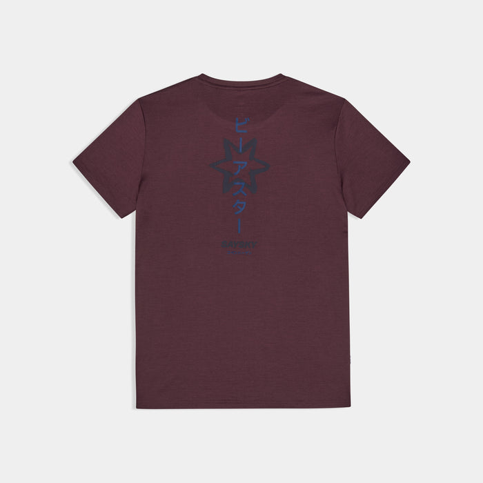 Saysky Statement Pace T-shirt Burgundy 5011 SM25034