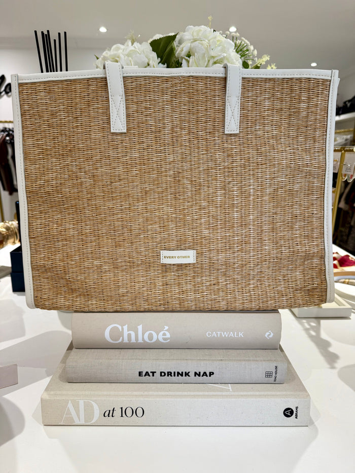 Straw Box Tote Bag (3 Colours)