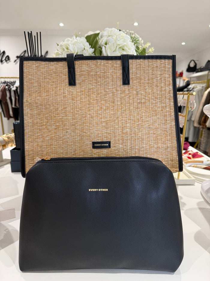 Straw Box Tote Bag (3 Colours)