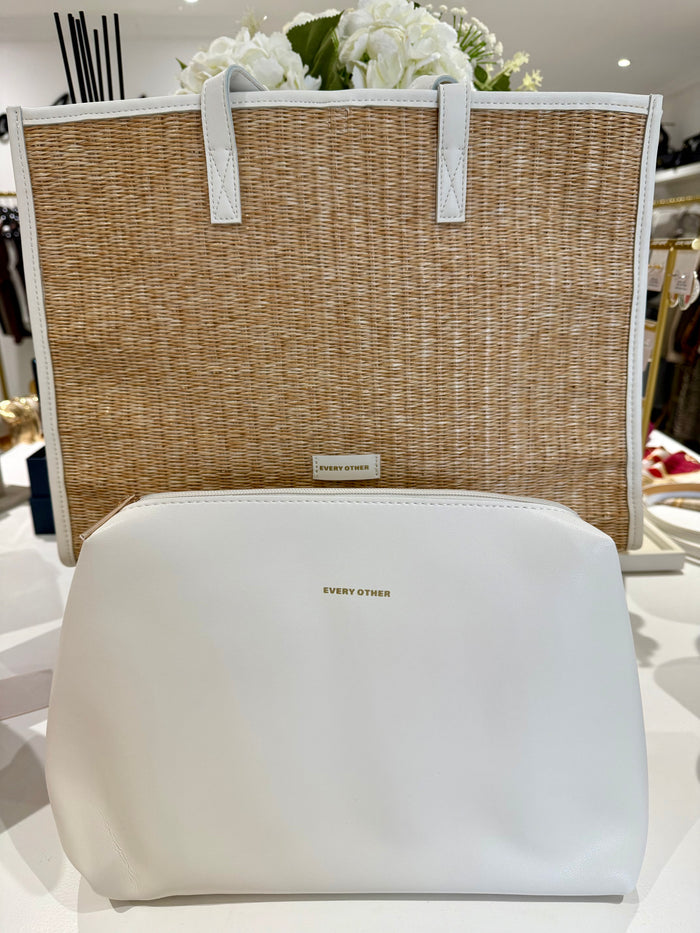 Straw Box Tote Bag (3 Colours)