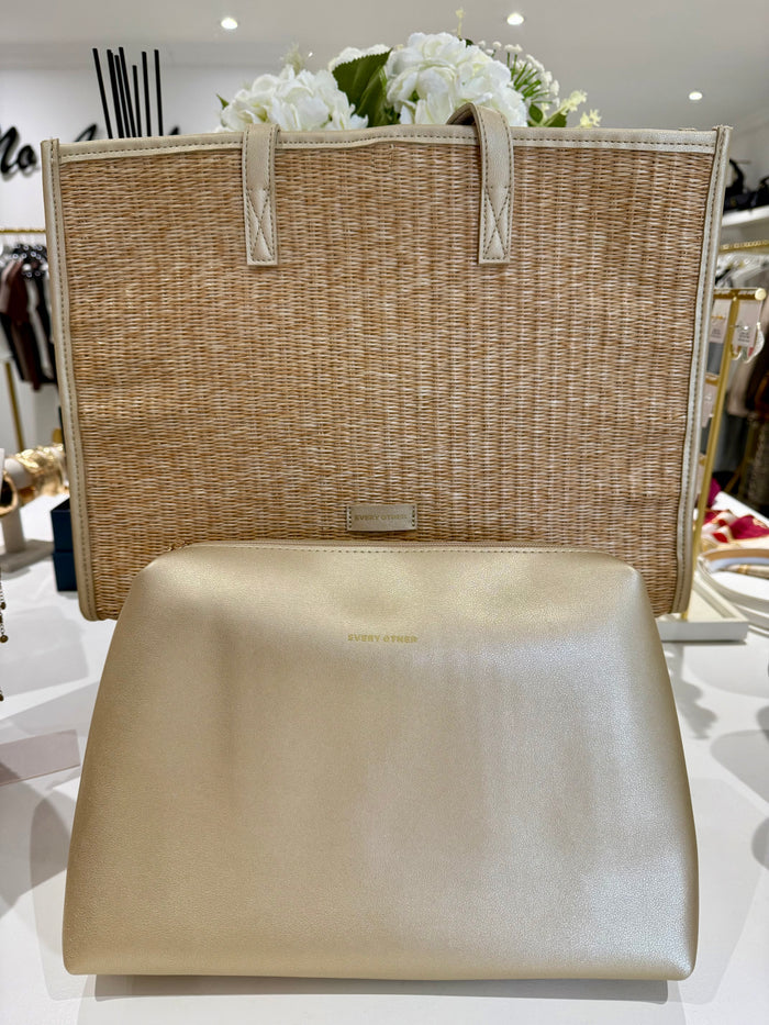 Straw Box Tote Bag (3 Colours)