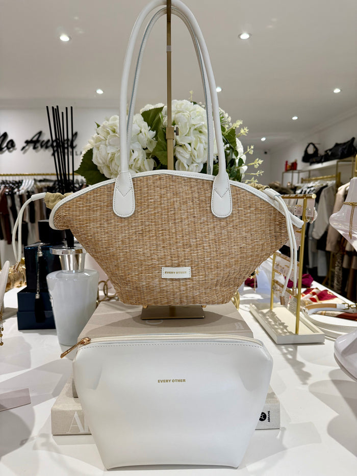 Straw Curve Top Grab Bag (3 Colours)