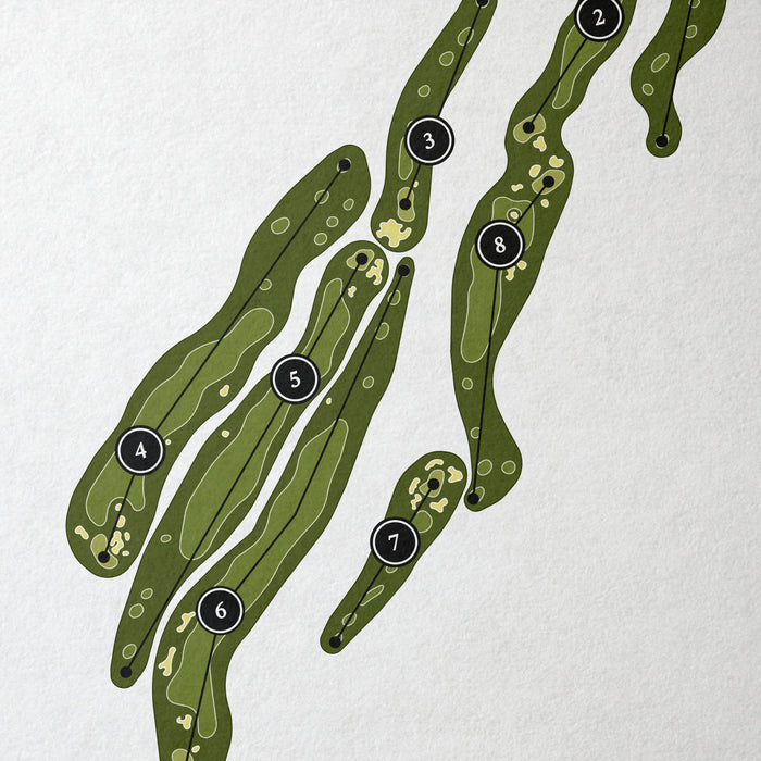 Strawberry Farms Golf Club | Golf Course Map | Close Up