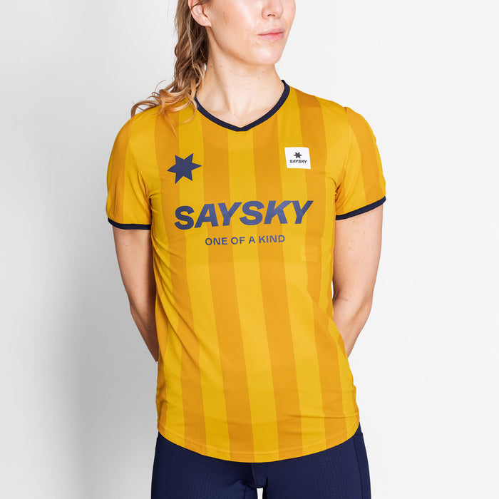 Saysky Stripe Combat T-Shirt Yellow Stripes 008 NWRSS31C008