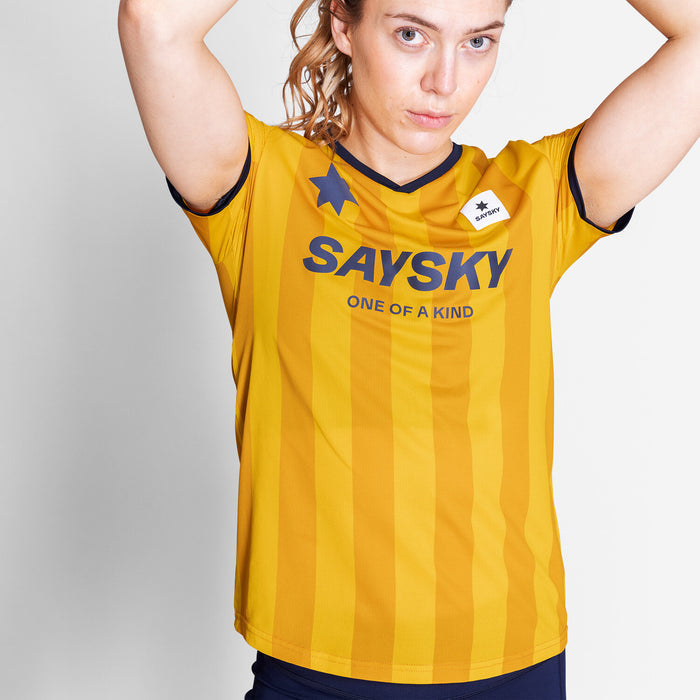 Saysky Stripe Combat T-Shirt Yellow Stripes 008 NWRSS31C008