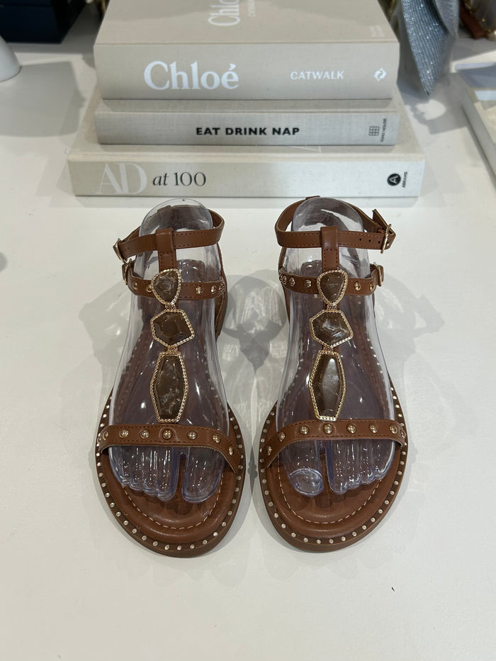 Studded Marble Flat Sandals (3 Colours)
