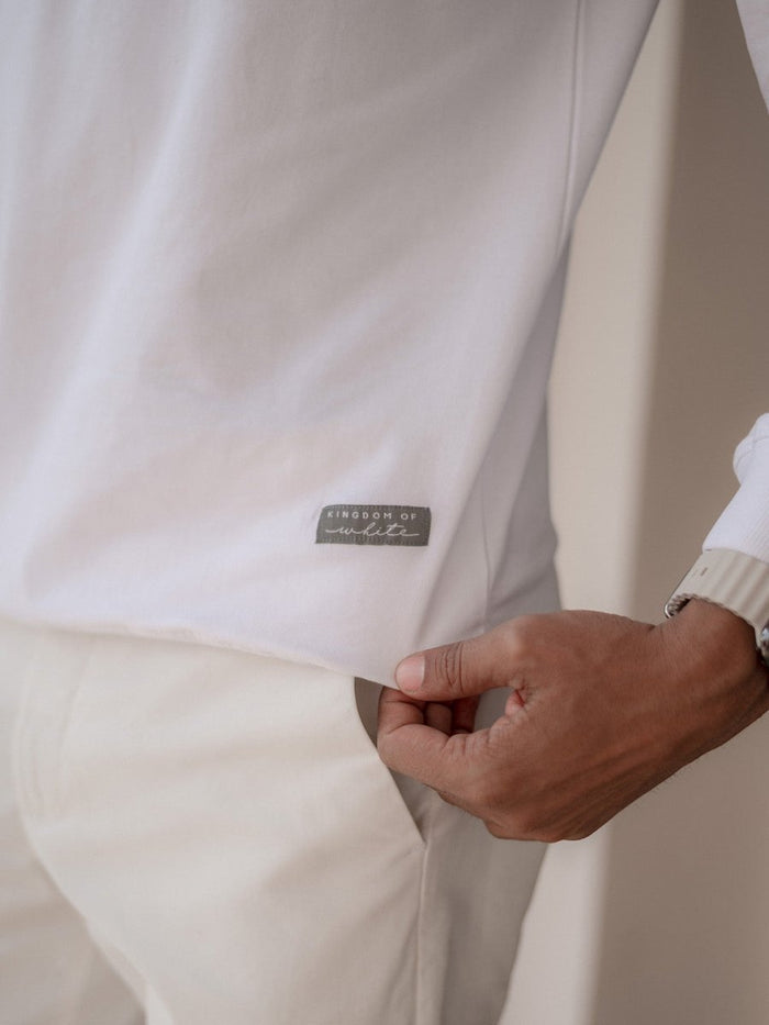 Summit White Cotton Crew-Neck tshirt