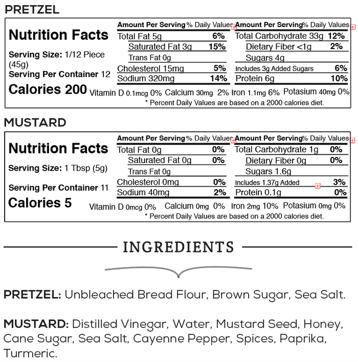 Sutter Buttes - Soft Pretzel with Honey Mustard