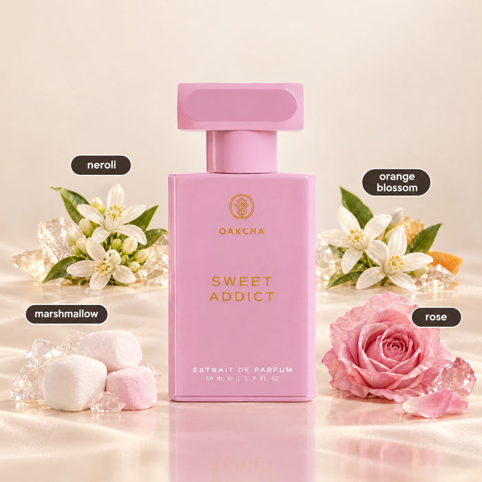 Sweet Addict bottle with notes