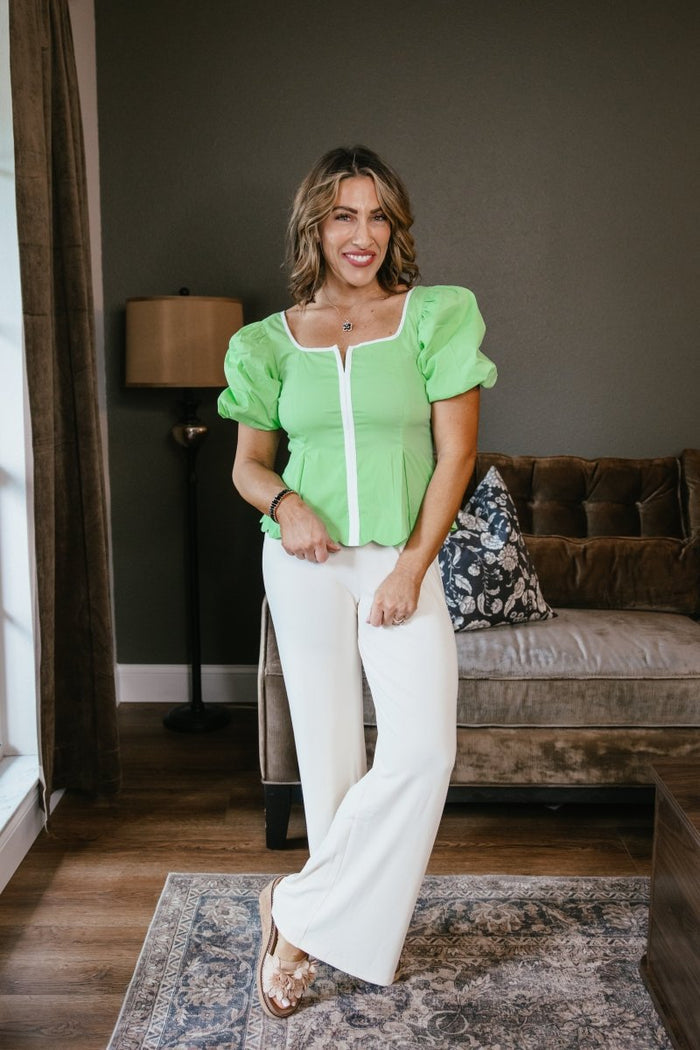 Sweet Pea Top - Macoma Boutique100 Short Sleeve