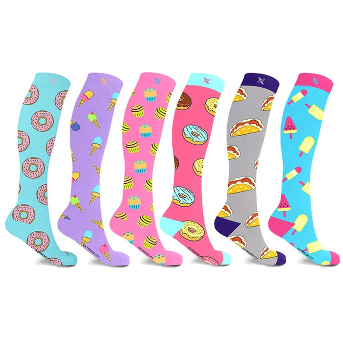 Sweet Tooth Knee-High Compression Socks - Small/Medium (1 Pair)