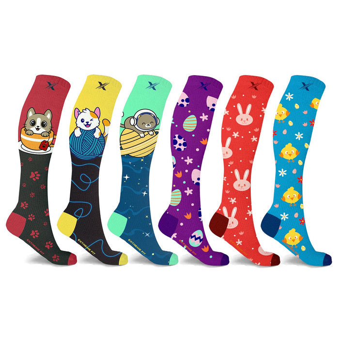 Sweet Tooth Knee-High Compression Socks - Small/Medium (1 Pair)