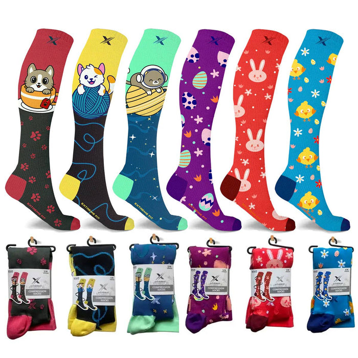 Sweet Tooth Knee-High Compression Socks - Small/Medium (1 Pair)