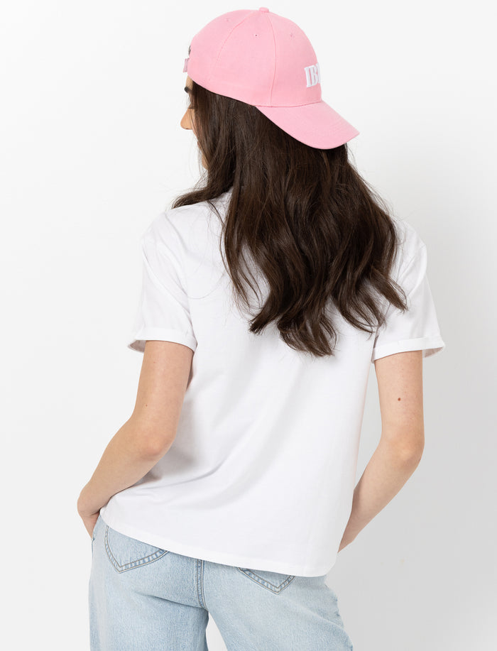 T-shirt à col rond imprimé pour femme