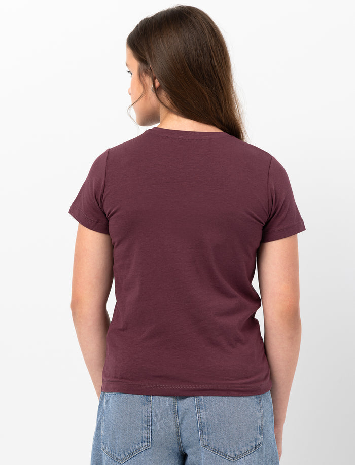 T-shirt à imprimé abstrait pour ado fille