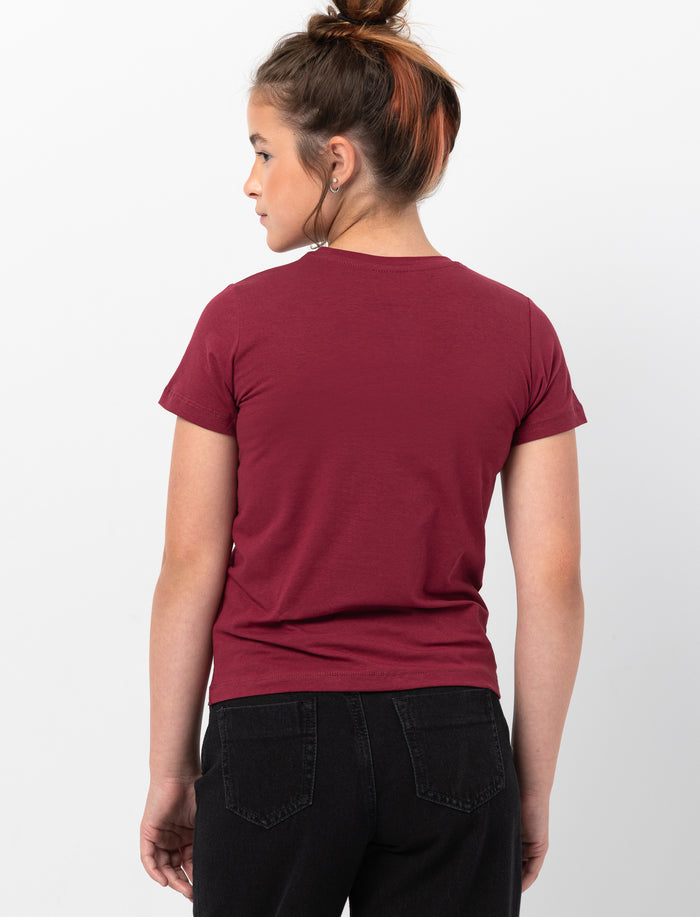 T-shirt à imprimé abstrait pour ado fille