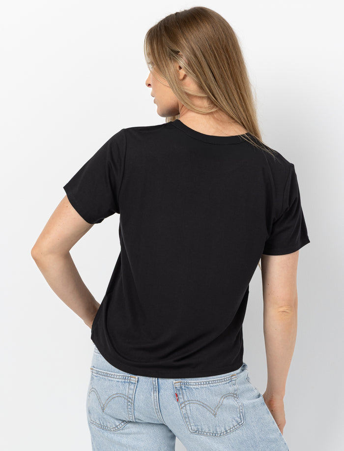 T-shirt à poche en modal pour femme