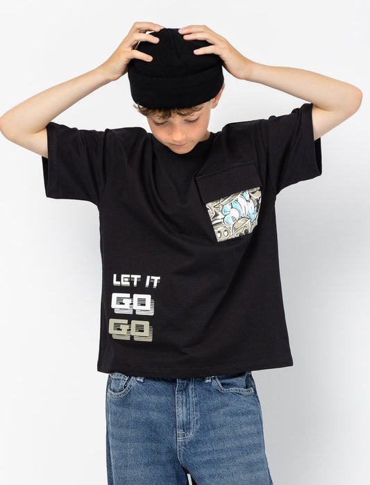 T-shirt ample en coton biologique pour ado garçon