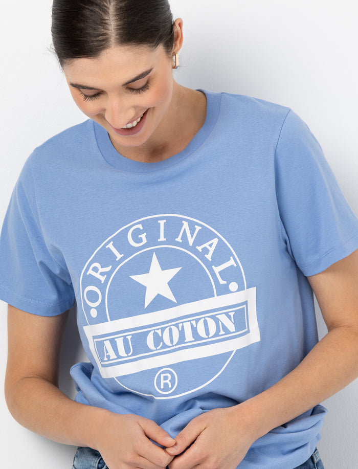 T-shirt ample imprimé pour femme