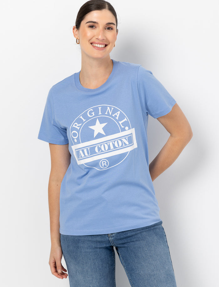 T-shirt ample imprimé pour femme