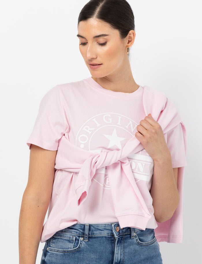 T-shirt ample imprimé pour femme
