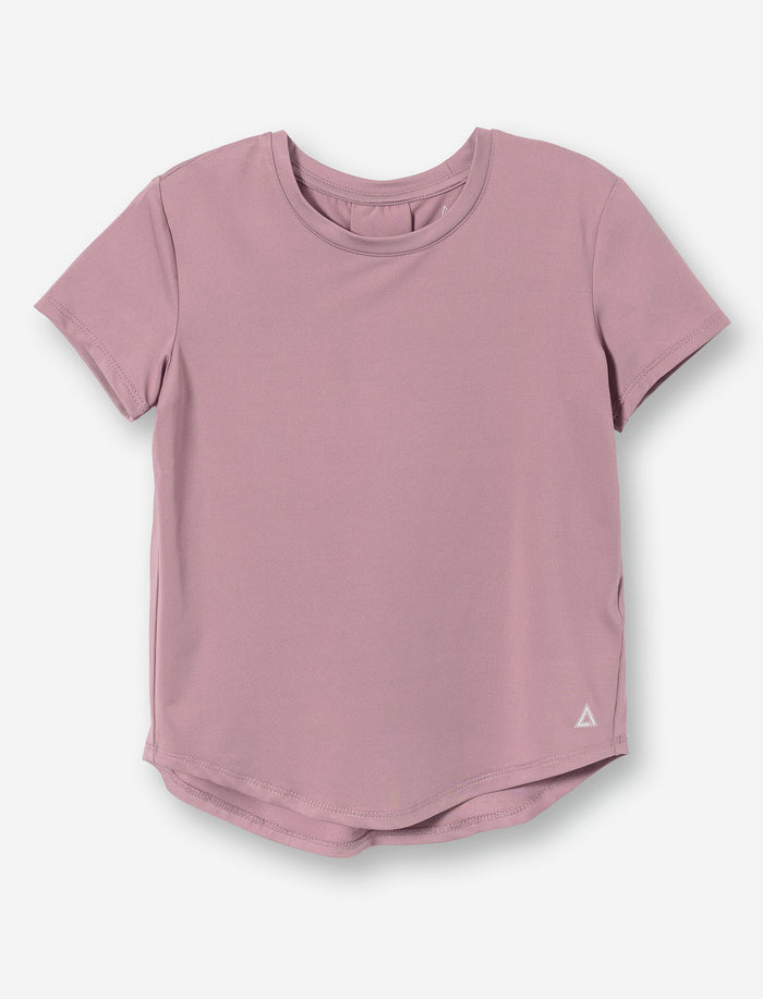 T-shirt de sport à col rond pour petite fille