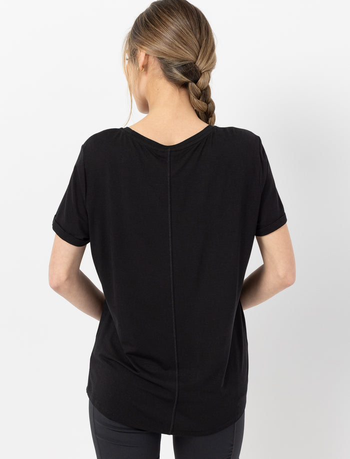 T-shirt de sport uni pour femme
