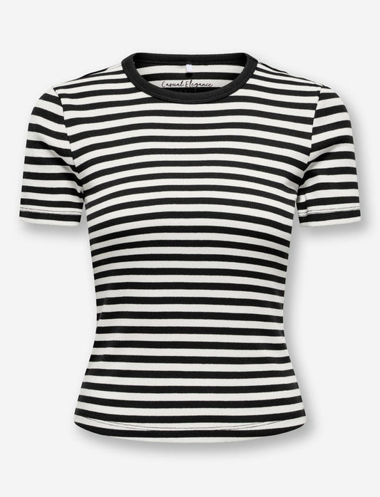 T-shirt en coton biologique rayé