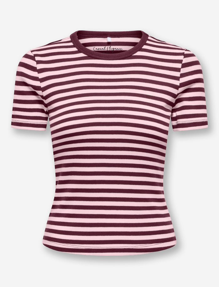 T-shirt en coton biologique rayé