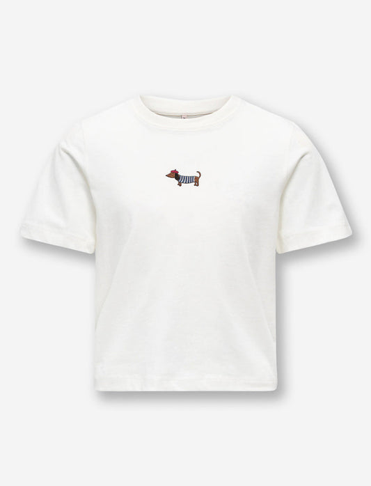 T-shirt en tricot brodé pour fille