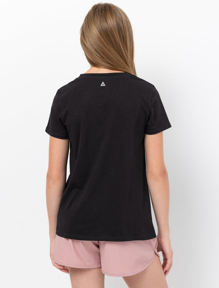 T-shirt en tricot imprimé à l’avant pour fille
