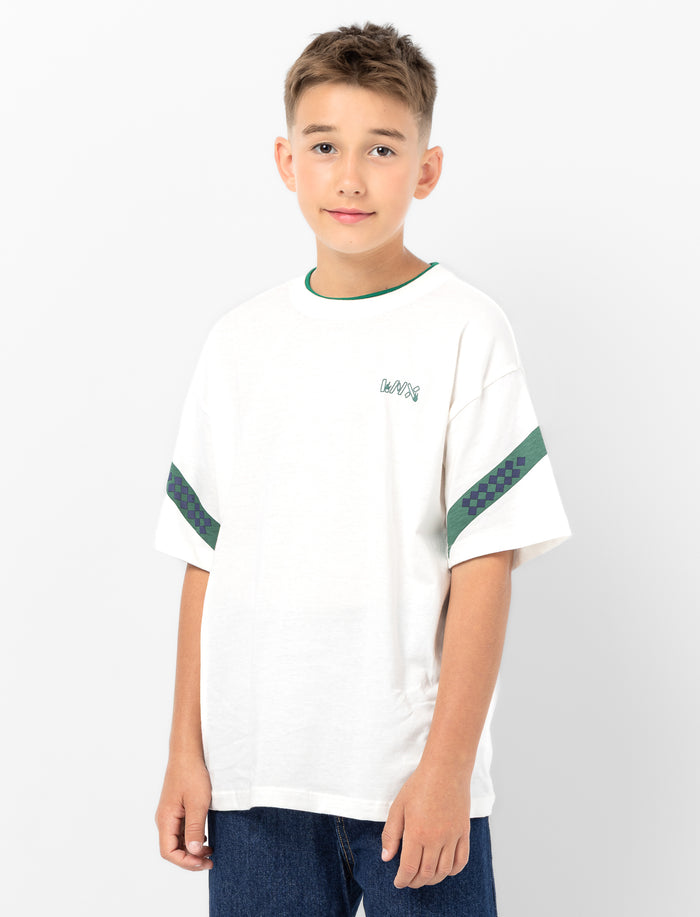 T-shirt en tricot imprimé à l’avant pour garçon