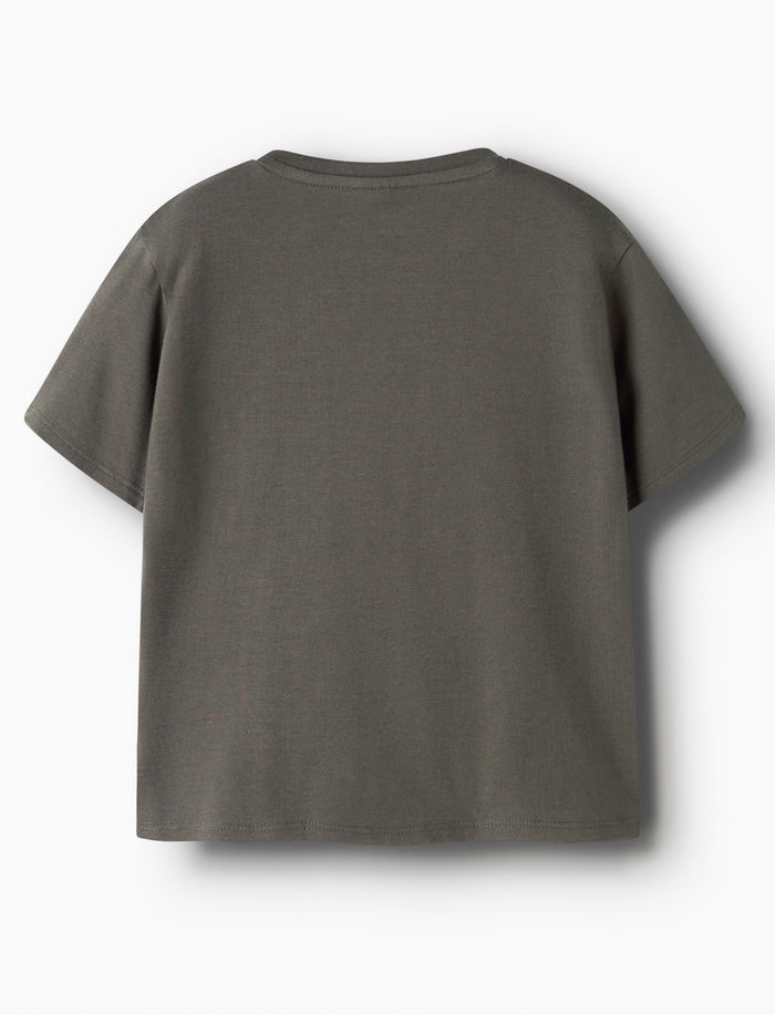 T-shirt en tricot imprimé à l’avant pour garçon