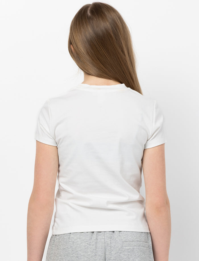 T-shirt en tricot imprimé pour fille