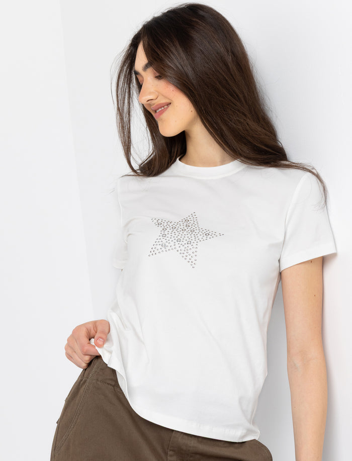 T-shirt en tricot imprimé