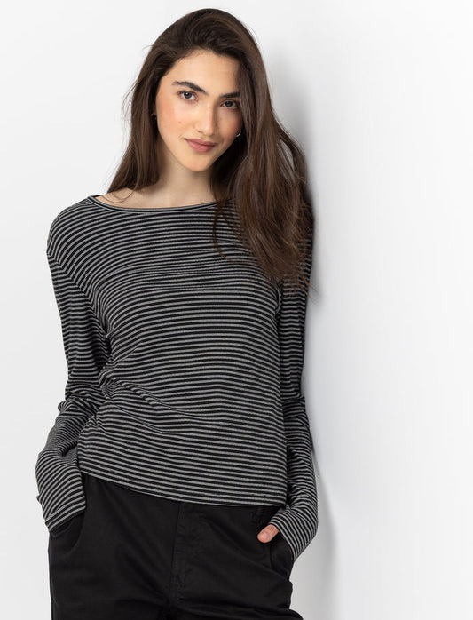 T-shirt en tricot rayé