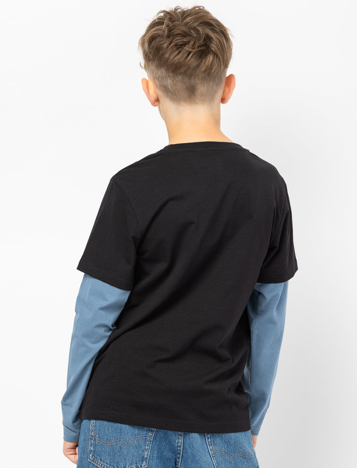 T-shirt imprimé à effet superposé pour ado garçon