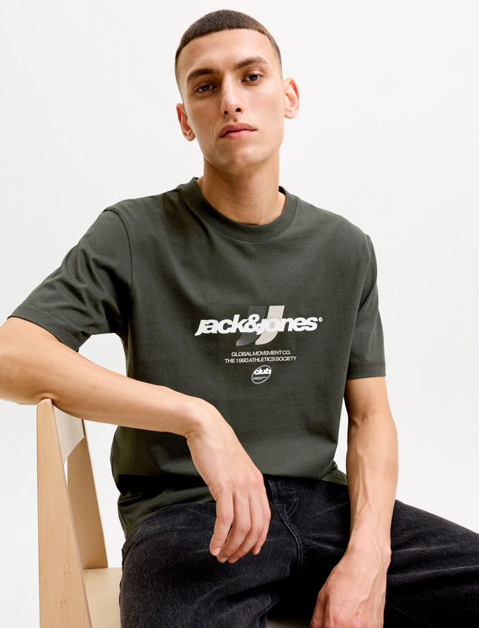 T-shirt imprimé à l’avant à manches courtes pour homme