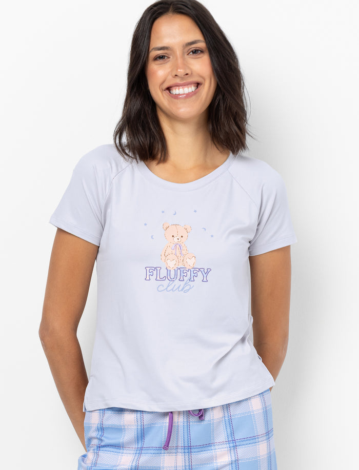 T-shirt imprimé à l’avant à manches courtes