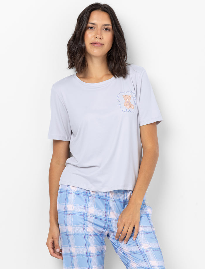 T-shirt imprimé à l’avant à manches courtes