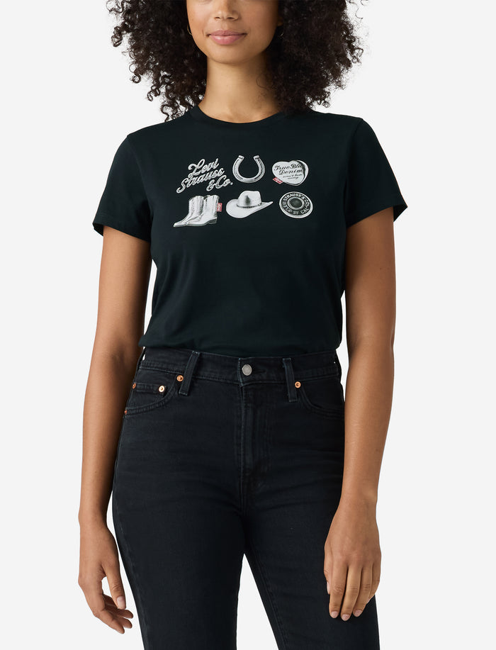 T-shirt imprimé à l'avant pour femme