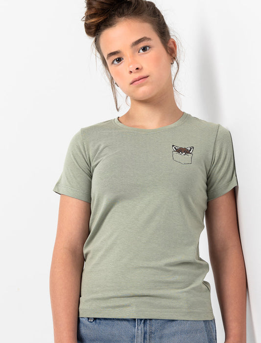 T-shirt imprimé à manches courtes pour ado fille
