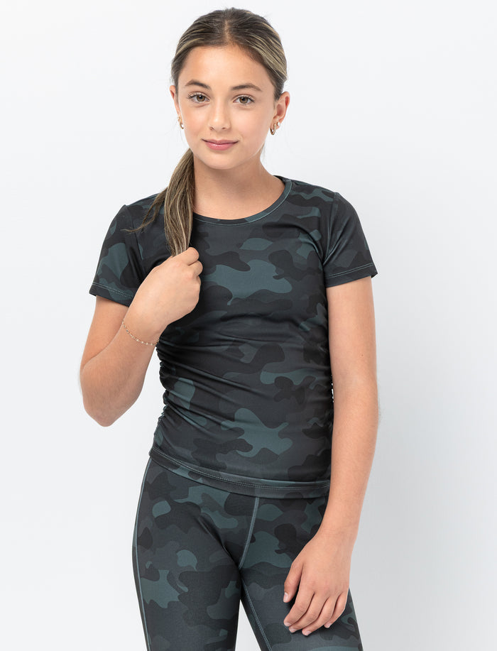 T-shirt imprimé à manches courtes pour fille