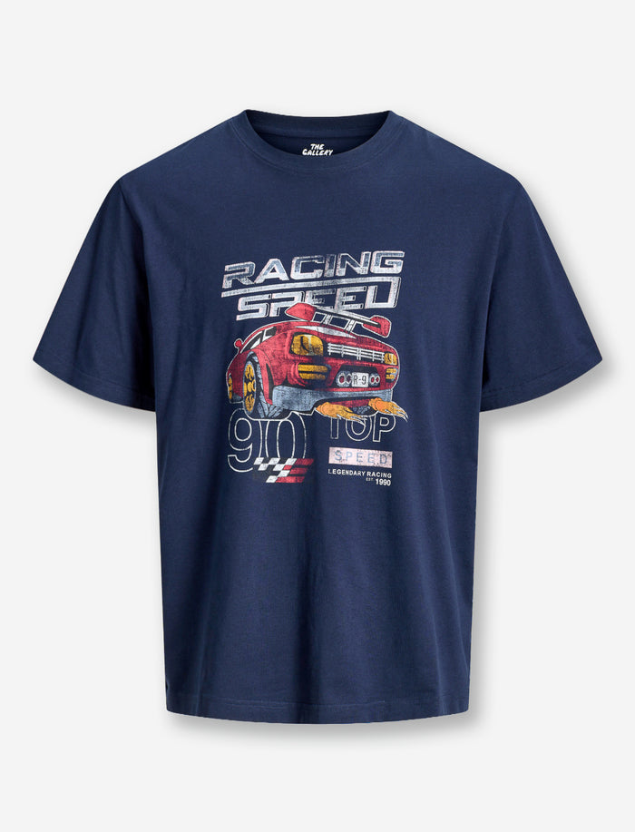 T-shirt imprimé à manches courtes pour homme