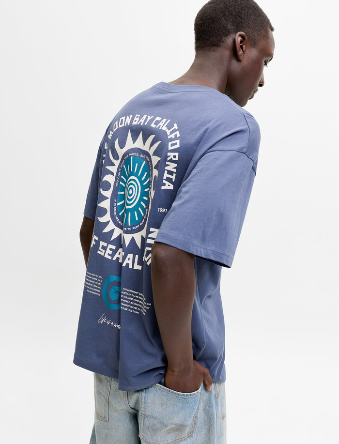 T-shirt imprimé à manches courtes pour homme
