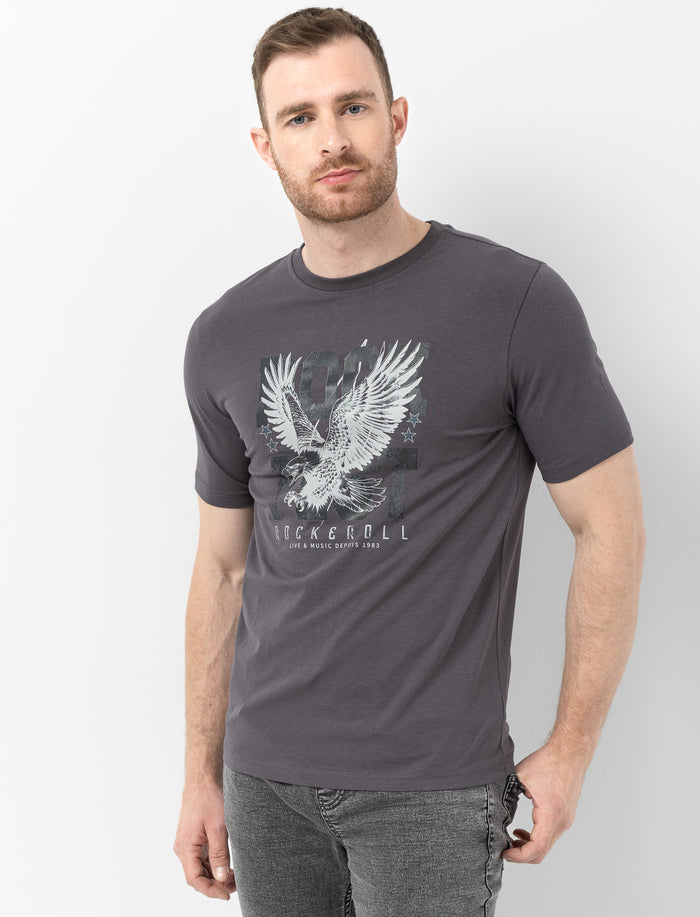 T-shirt imprimé à manches courtes pour hommes