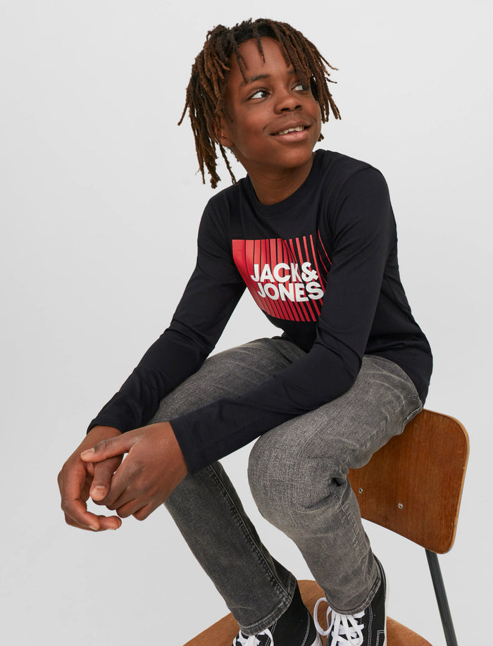 T-shirt imprimé à manches longues pour garçon